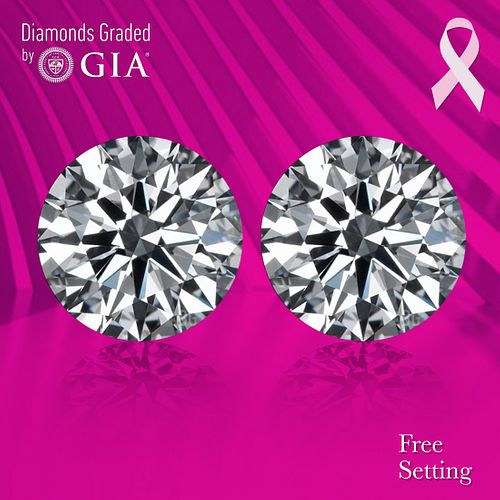 1) 3.01 ct, F/VS1, Round cut GIA Graded Diamond. Appraised Value: $252,000 2) 3.01 ct, F/VS1, Round cut GIA Graded Diamond. Appraised Value: $252,000.