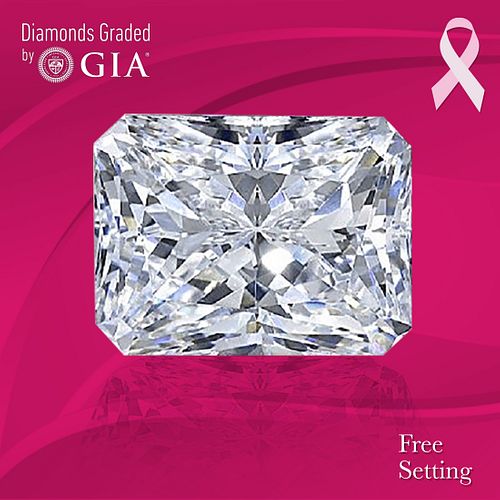 NO-RESERVE LOT: 1.51 ct, E/VS2, Radiant cut GIA Graded Diamond. Appraised Value: $40,100 