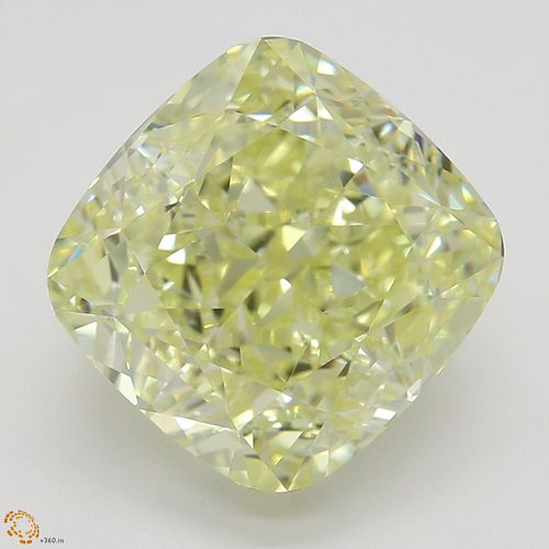 4.01 ct, Natural Fancy Yellow Even Color, VVS1, Cushion cut Diamond (GIA Graded), Appraised Value: $143,500 