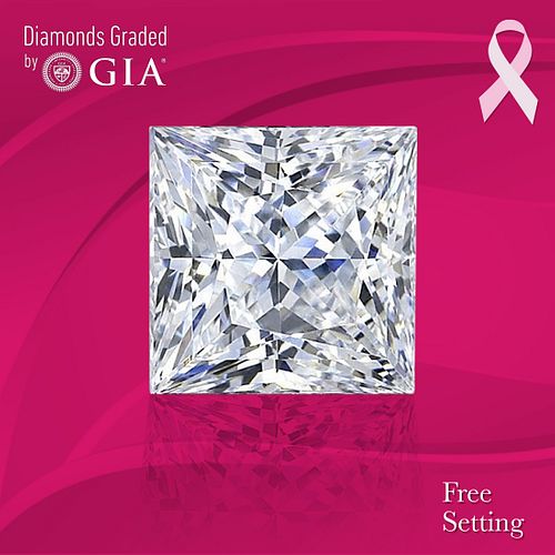 NO-RESERVE LOT: 1.50 ct, H/VS2, Princess cut GIA Graded Diamond. Appraised Value: $27,300 