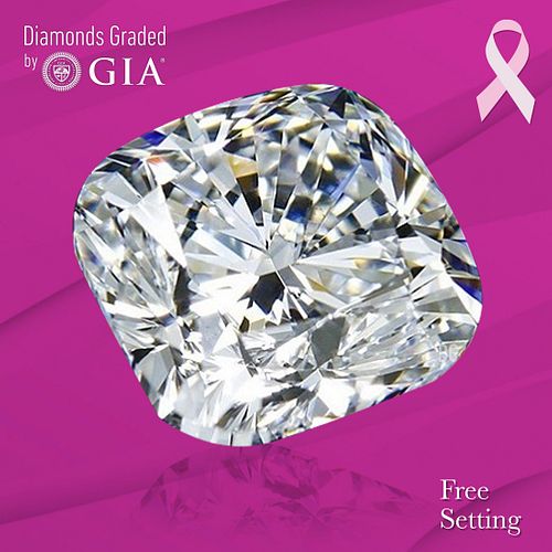 NO-RESERVE LOT: 1.51 ct, G/VS2, Cushion cut GIA Graded Diamond. Appraised Value: $35,400 