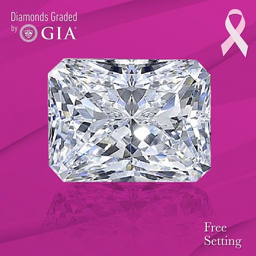 NO-RESERVE LOT: 1.50 ct, E/VVS2, Radiant cut GIA Graded Diamond. Appraised Value: $45,900 