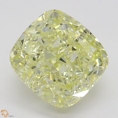 2.01 ct, Natural Fancy Yellow Even Color, VS2, Cushion cut Diamond (GIA Graded), Appraised Value: $40,100 