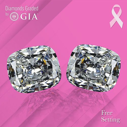 1) 2.00 ct, G/VS2, Cushion cut GIA Graded Diamond. Appraised Value: $65,200 2) 2.01 ct, G/VS2, Cushion cut GIA Graded Diamond. Appraised Value: $65,50