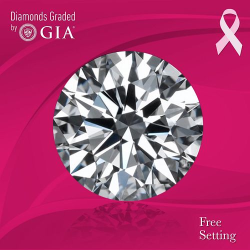 2.50 ct, F/VVS2, Round cut GIA Graded Diamond. Appraised Value: $140,600 
