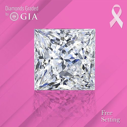 NO-RESERVE LOT: 1.50 ct, D/VS1, Princess cut GIA Graded Diamond. Appraised Value: $45,900 