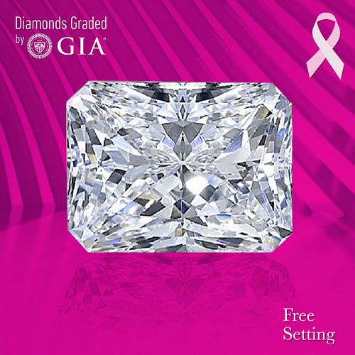 7.01 ct, E/VS2, Radiant cut GIA Graded Diamond. Appraised Value: $841,200 