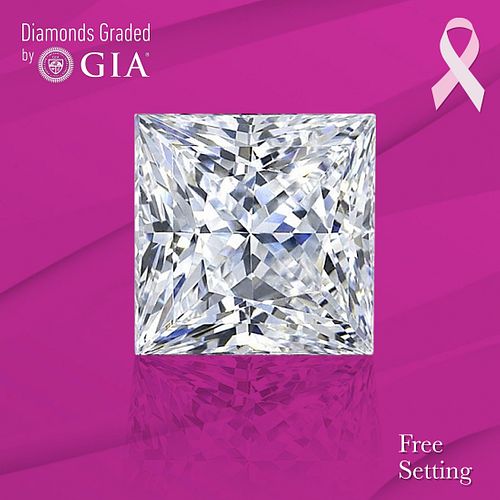 1.51 ct, F/VS1, Princess cut GIA Graded Diamond. Appraised Value: $41,500 