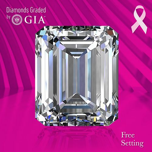 NO-RESERVE LOT: 1.51 ct, F/VVS1, Emerald cut GIA Graded Diamond. Appraised Value: $45,600 