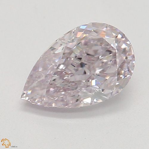 0.50 ct, Natural Fancy Light Purplish Pink Even Color, VS2, Pear cut Diamond (GIA Graded), Appraised Value: $47,600 