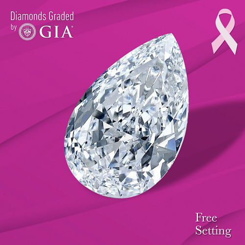 3.02 ct, D/VS1, Pear cut GIA Graded Diamond. Appraised Value: $230,200 