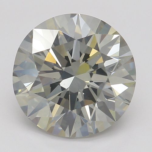 2.00 ct, Natural Fancy Light Gray Even Color, SI1, Round cut Diamond (GIA Graded), Appraised Value: $22,600 