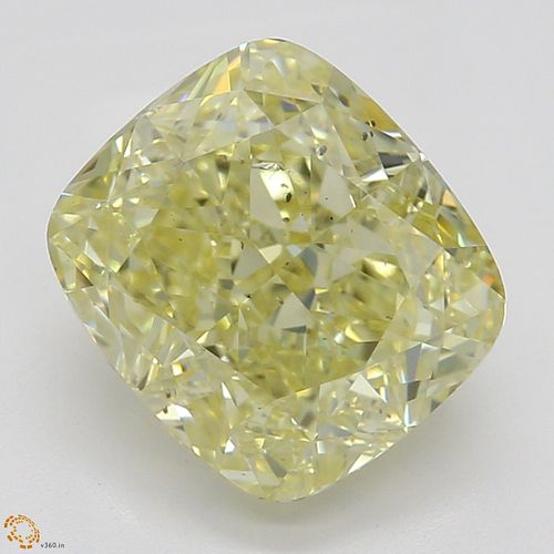 2.00 ct, Natural Fancy Yellow Even Color, SI1, Cushion cut Diamond (GIA Graded), Appraised Value: $25,500 