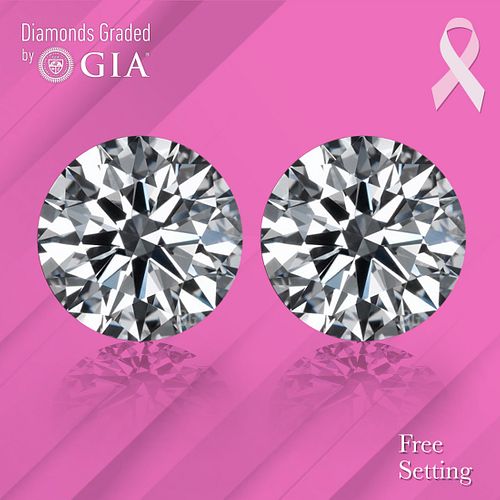 1) 2.30 ct, E/VVS1, Round cut GIA Graded Diamond. Appraised Value: $184,000 2) 2.31 ct, E/VVS1, Round cut GIA Graded Diamond. Appraised Value: $184,80