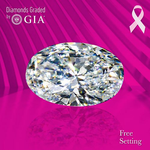 NO-RESERVE LOT: 1.50 ct, F/VS1, Oval cut GIA Graded Diamond. Appraised Value: $41,200 