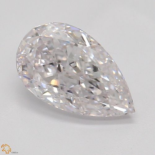 0.71 ct, Natural Faint Pink Color, SI1, Pear cut Diamond (GIA Graded), Appraised Value: $20,700 