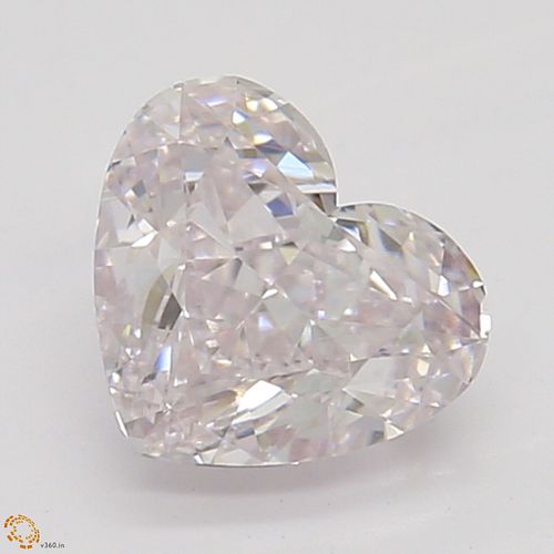 0.57 ct, Natural Light Pink Color, VS1, Heart cut Diamond (GIA Graded), Appraised Value: $48,600 