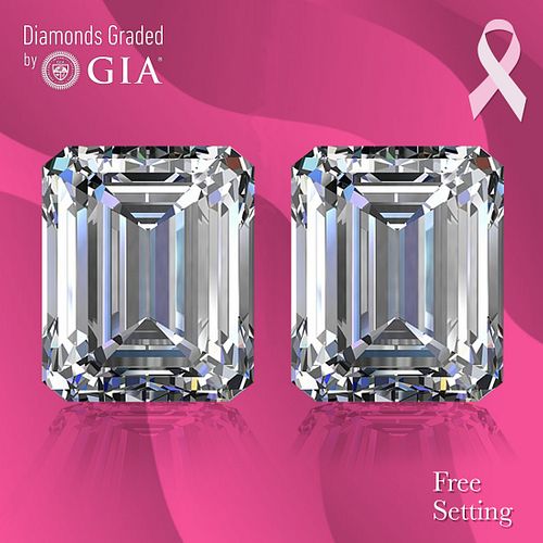 1) 3.01 ct, I/VS2, Emerald cut GIA Graded Diamond. Appraised Value: $104,900 2) 3.01 ct, I/VS2, Emerald cut GIA Graded Diamond. Appraised Value: $104,