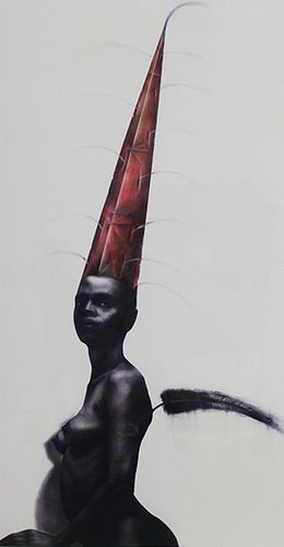 Ernesto Rancano (Cuba, 1958-2022) Xion, 2006, screen printing, 39 x 20 in.