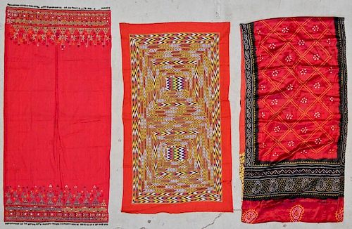 3 Old Textiles/Shawls From India/Pakistan