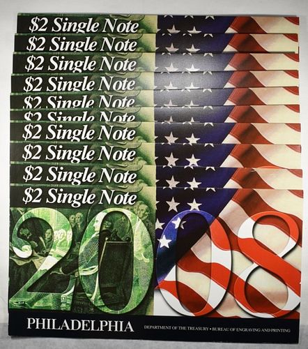 (10) 2008 SERIES 2003 $2 SINGLE NOTES PHILADELPHIA
