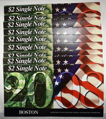 (10) 2008 SERIES 2003 $2 SINGLE NOTES BOSTON