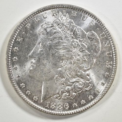 1886 MORGAN DOLLAR  CH BU