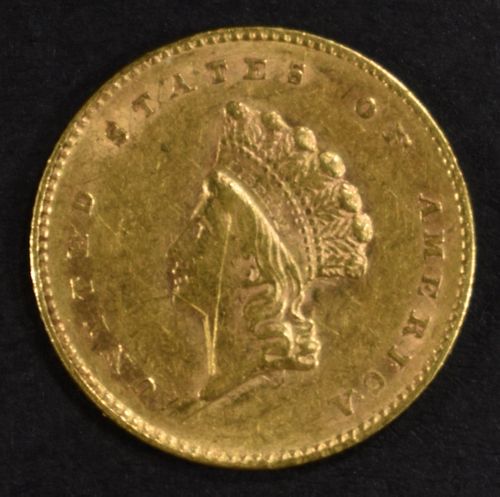 1855 T-2 GOLD DOLLAR  BU