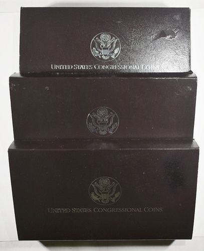 (3) 1989 U.S CONGRESSIONAL  TWO COIN PR SETS