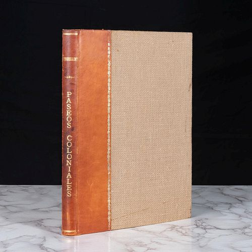 Toussaint, Manuel. Paseos Coloniales. México: Imprenta Universitaria, 1939. 215 p.  Ejemplar firmado y dedicado por el autor.