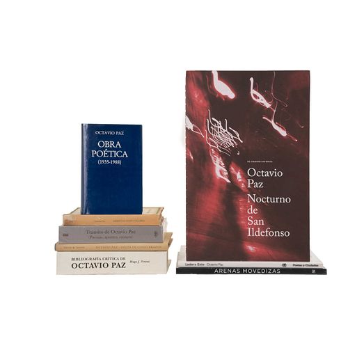 Libros sobre Octavio Paz.  Obra Poética (1935 - 1988) / Libertad bajo palabra. Obra poética / Delta de Cinco Brazos. Piezas: 8.