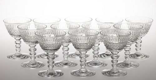 HAWKES FOLEY CUT CRYSTAL COCKTAIL GLASSES, LOT OF 12, 