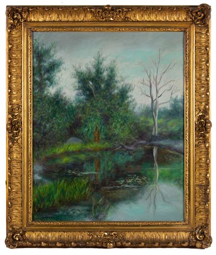 FRENCH SCHOOL (20TH CENTURY) FONTAINEBLEAU FOREST PAINTING,