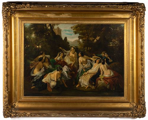 EUROPEAN SCHOOL (19TH CENTURY) CLASSICAL-STYLE PAINTING,