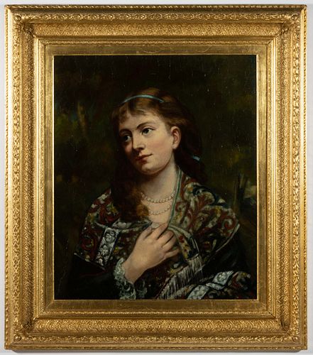AMERICAN OR BRITISH SCHOOL (19TH CENTURY) PORTRAIT OF A WOMAN,