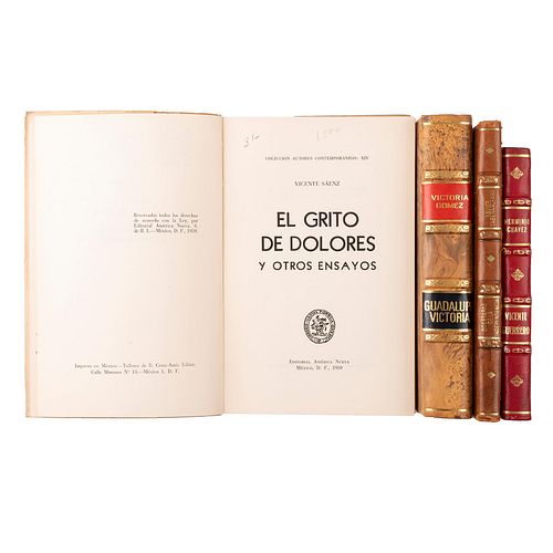 Chávez Guerrero, Herminio / Tavera Alfaro, Xavier / Sáenz, Vicente... Obras Sobre la Independencia. México, Siglo XX. Piezas:4.