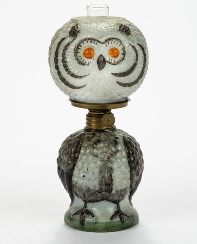 FIGURAL OWL MINIATURE LAMP,