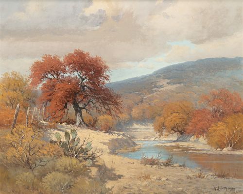 G. Harvey (1933 - 2017) Autumn Along the Creek, 1969