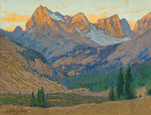 Charles Partridge Adams (1858 - 1942) Evening in the Chicago Basin...Silverton, Colorado