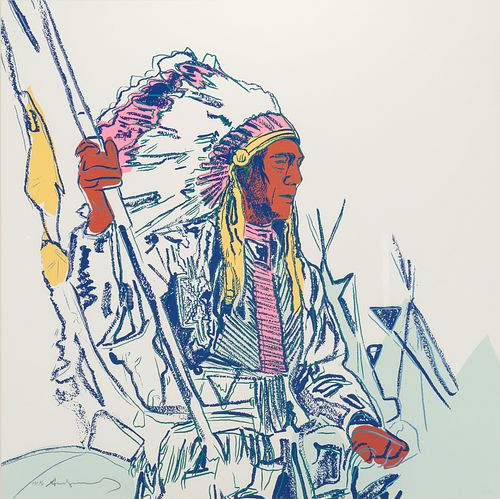 Andy Warhol (1928 - 1987) War Bonnet Indian, 1986