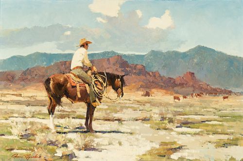 James Elwood Reynolds (1926 - 2010) Watching the Herd