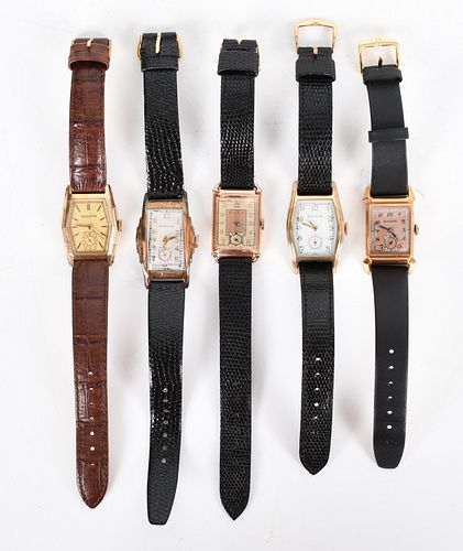 Five Vintage Bulova Watches