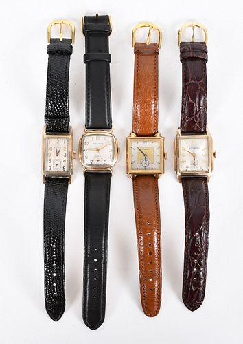 Four Watches Including Waltham and Wittnauer