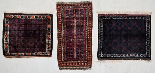 3 Vintage Afghan Baluch Rugs