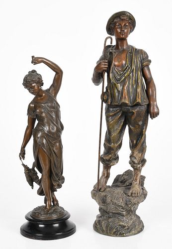 Two 19th Century Spelter Figures