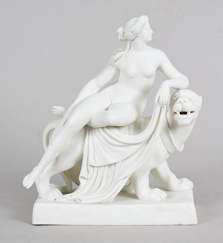 Minton Parian Ware; Ariadne on the Panther
