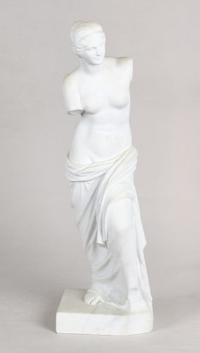 Italian carved marble model of the Venus de Milo