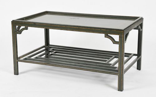 Niermann Weeks Lacquered "Chinese Fret" Coffee Table