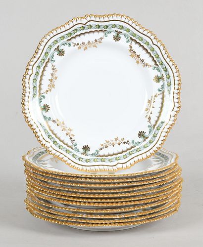 Set of Copeland Porcelain Dinner Plates
