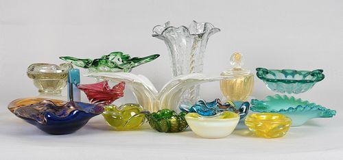 A Large Group of Murano Glass, Etc...